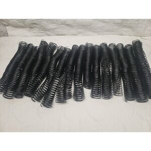 13mm1/2" Plastic Spiral Binding Coils 50 Pcs Binding Spirals 105 Sheet Capaci...